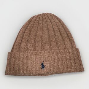 Polo Ralph Lauren Men's Beanie Skull Cap Tan Brown  NWT OS
